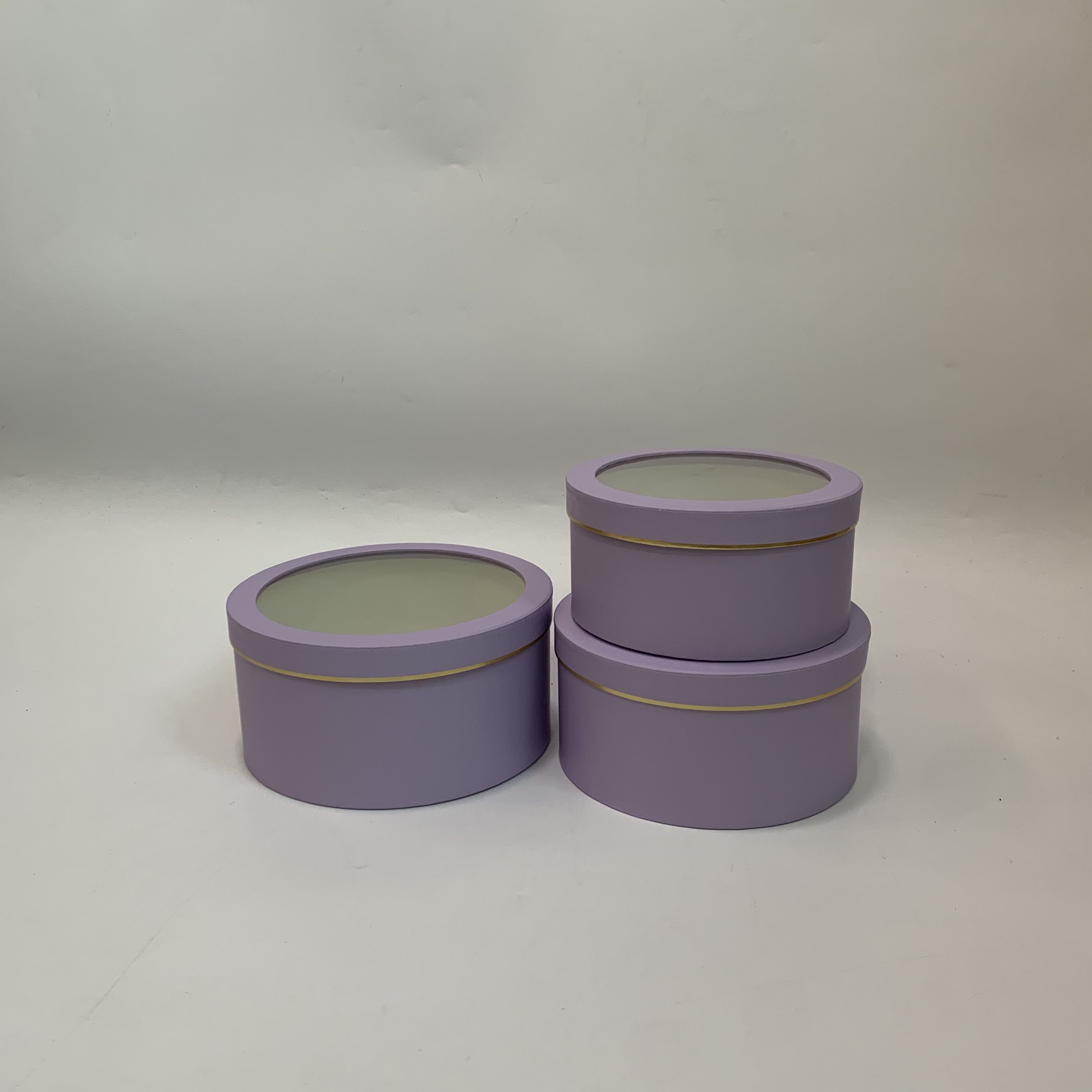 Wina Round Hollow Three-Piece Gift Box Three-Piece Gift Box Flower Box Flower Box With Hand Gift Box Item Picture