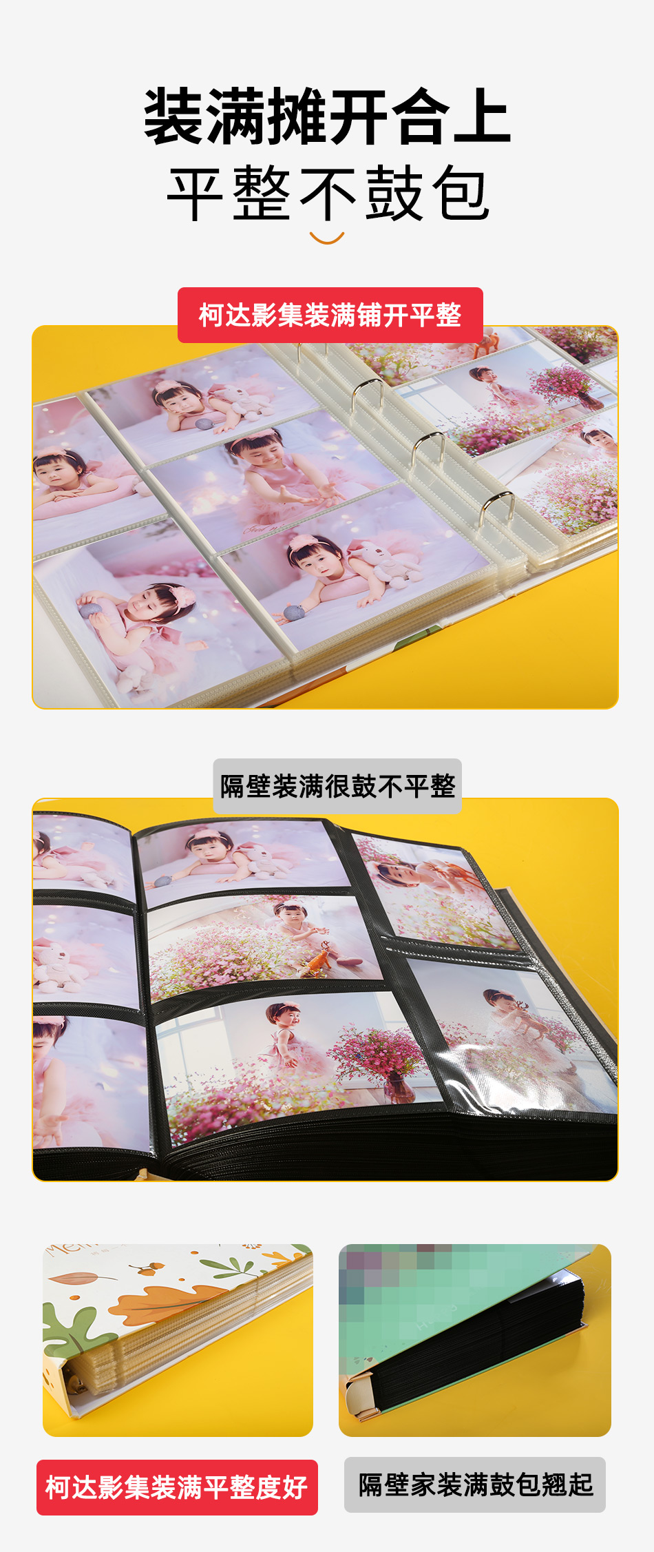 柯达Kodak影集自粘式18寸影集相册纪念册相册收纳diy情侣家庭手工自粘式相册详情6