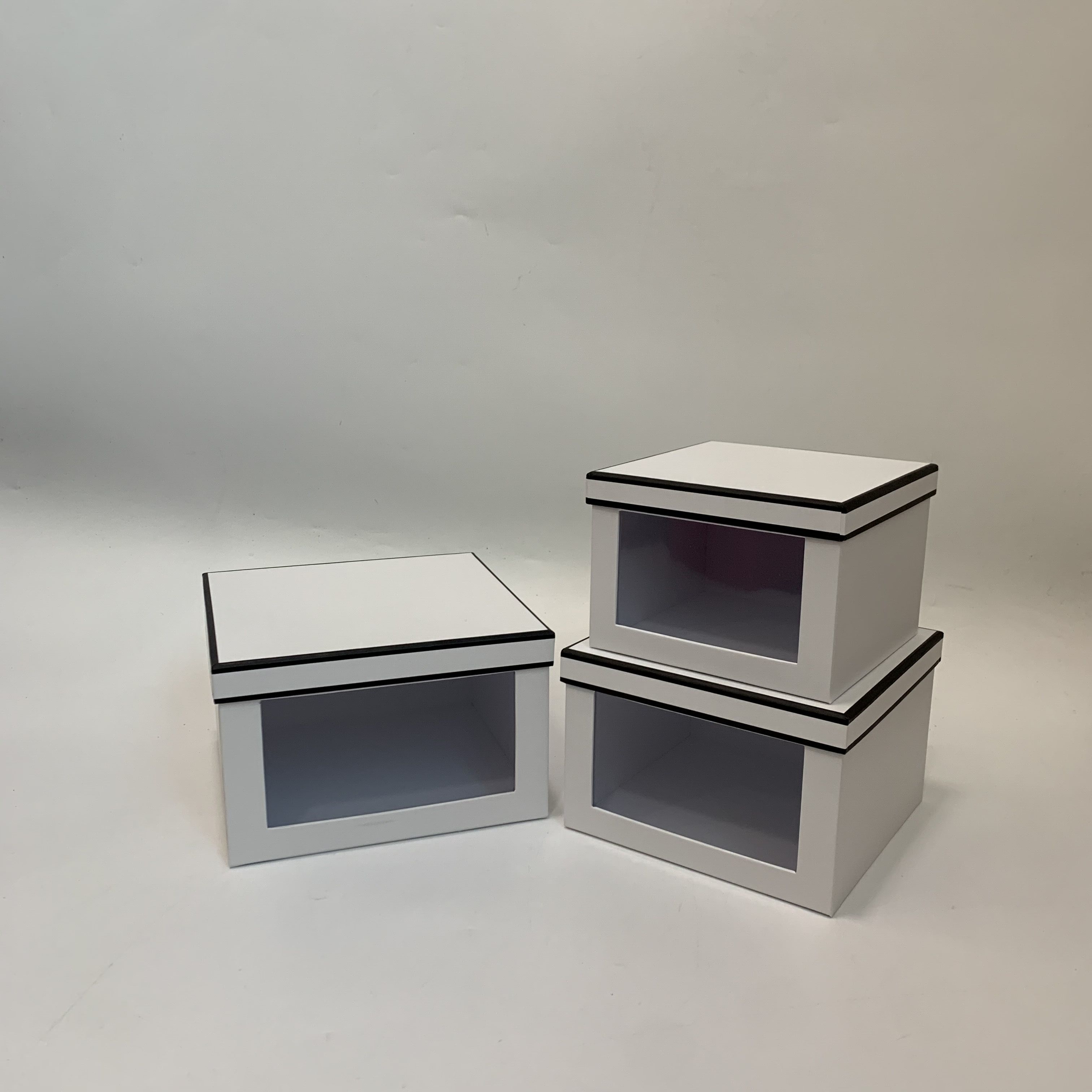 Wena Hollow Square Gift Box Three-Piece Valentine's Day Flower Gift Box With Hand Gift Box Flower Box Gift Box