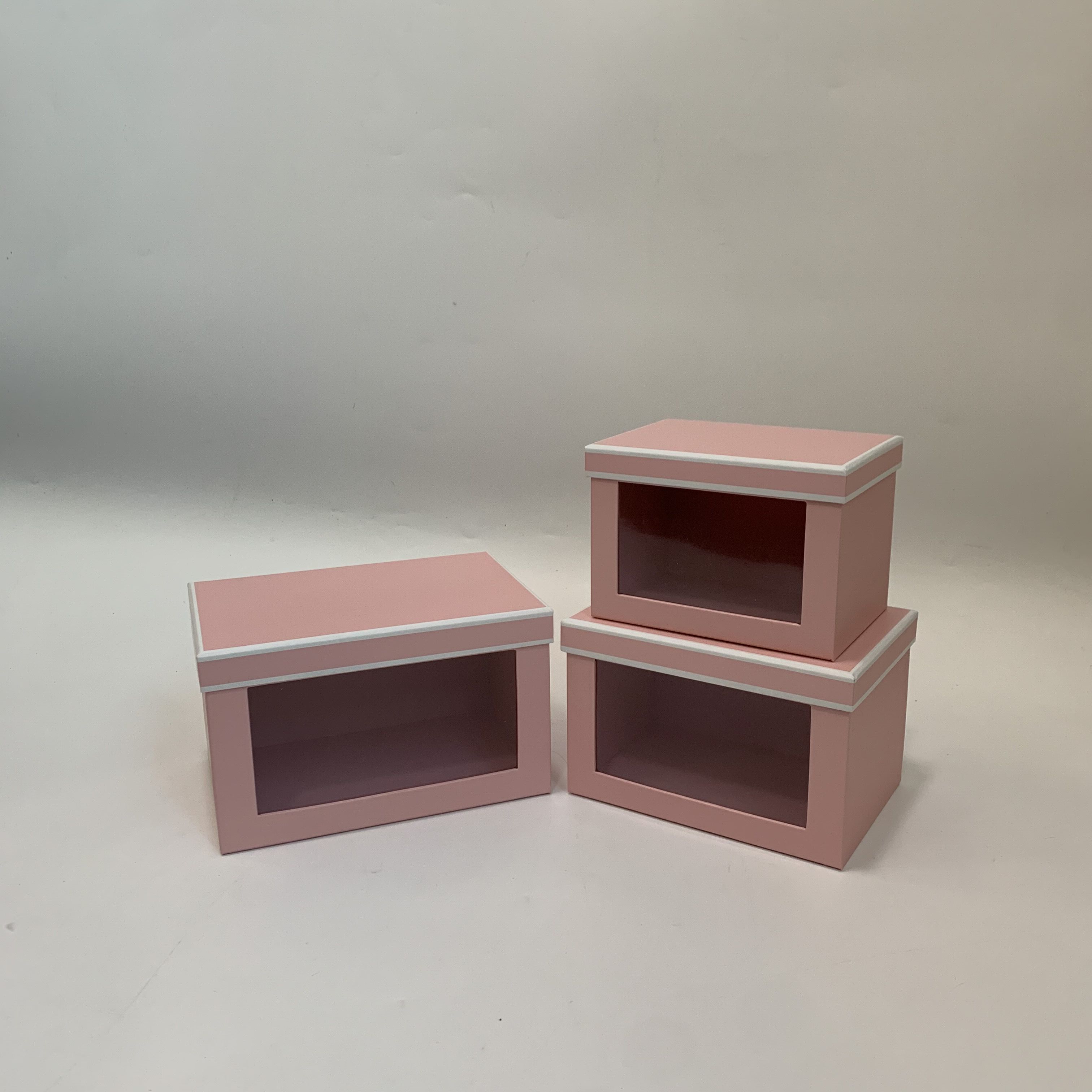 Wena Valentine's Day Flower Gift Box With Hand Gift Box Flower Box Gift Box Hollow Rectangular Gift Box Three Sets Specification drawing