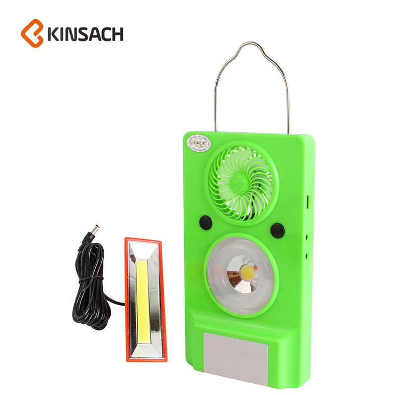 太阳能锂电池充电带风扇.USB输出手机充电.移动系统电源灯