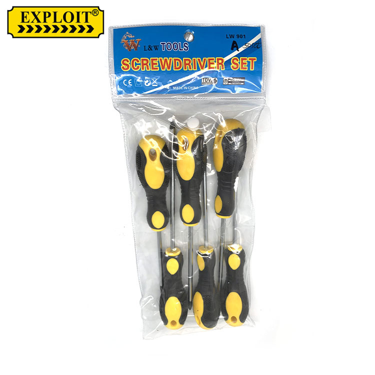 EXPLOIT Six screwdrivers set "6*100mm 6*125mm 6*150mm"