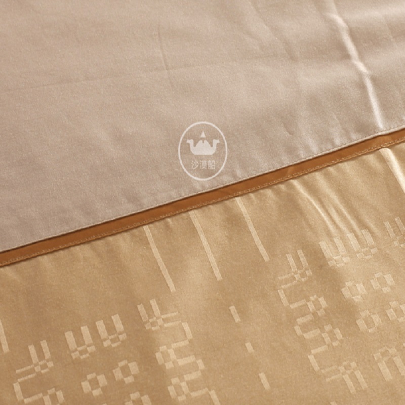 HotelBeddingins Mocha Heart Light Luxury Series High-end European brocade jacquard hotel linen bedding four-piece set All-cotton pure cotton quilt cover bed sheet pic 7