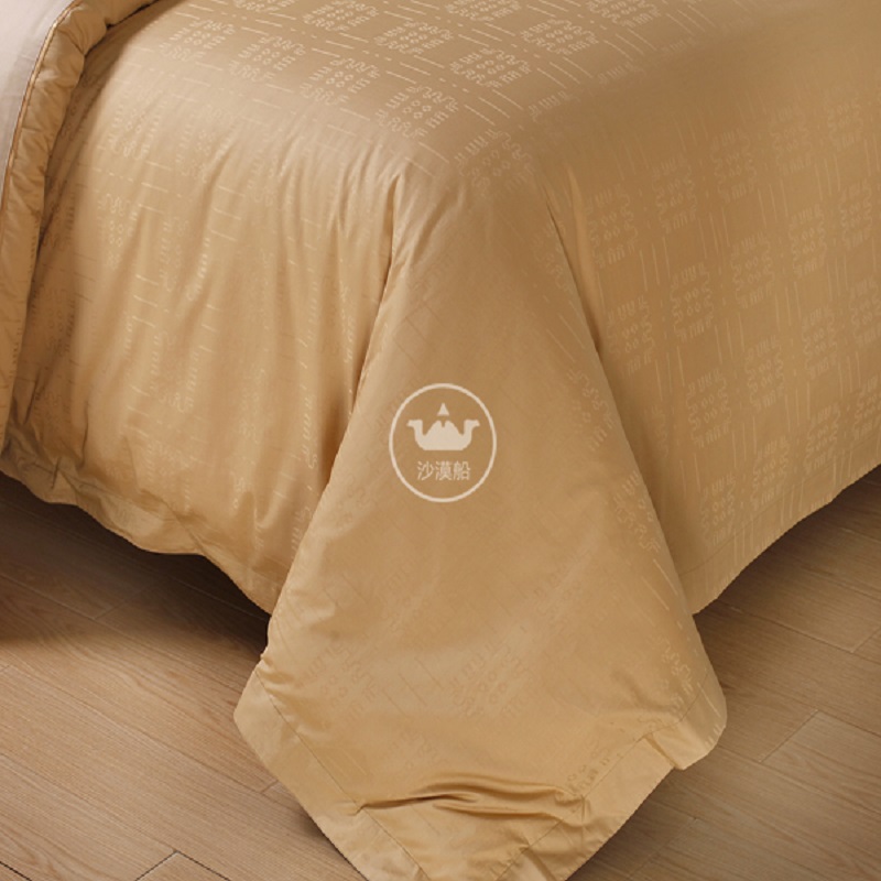 HotelBeddingins Mocha Heart Light Luxury Series High-end European brocade jacquard hotel linen bedding four-piece set All-cotton pure cotton quilt cover bed sheet pic 4