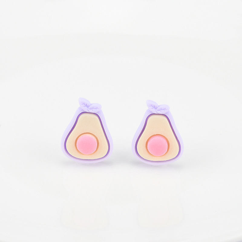 (Pack 500) Simulated Fruit Avocado Resin Accessories Phone Case Patch Diy Children's Hair Tie Hair Clip Accessories Application Scenario