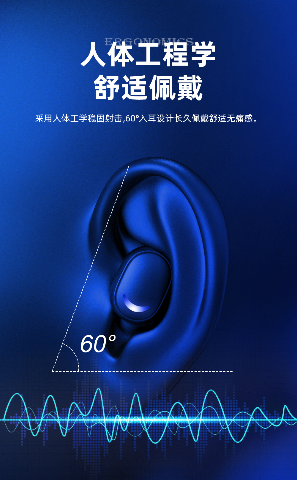 EZRA爆款蓝牙耳机无线 TWS立体音降噪电竞游戏耳机入耳式运动耳机详情14