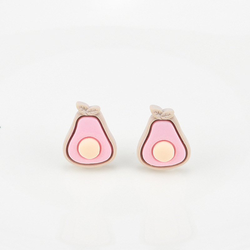 (Pack 500) Simulated Fruit Avocado Resin Accessories Phone Case Patch Diy Children's Hair Tie Hair Clip Accessories Specification drawing