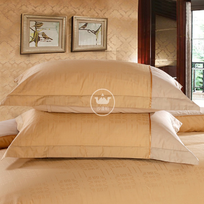 HotelBeddingins Mocha Heart Light Luxury Series High-end European brocade jacquard hotel linen bedding four-piece set All-cotton pure cotton quilt cover bed sheet Application Scenario