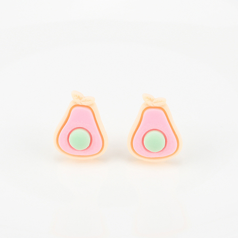 (Pack 500) Simulated Fruit Avocado Resin Accessories Phone Case Patch Diy Children's Hair Tie Hair Clip Accessories Item Picture