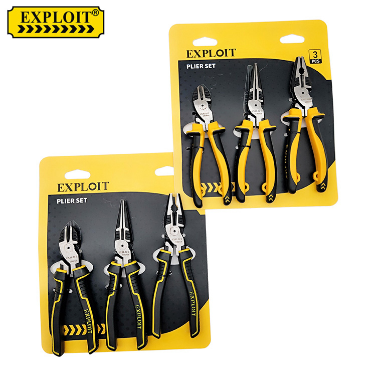 EXPLOIT  Natural color pliers set 3PCS  QZS901001 Item Picture