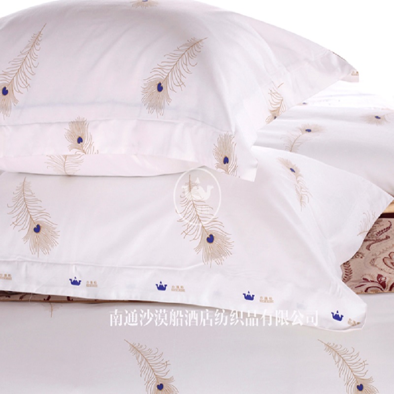 Ins-style Blue Diamond Era Series Five-star hotel linen bedding, pure cotton bed sheets and quilt covers, all-cotton simple and light luxury four-piece set, hotel and homestay Specification image