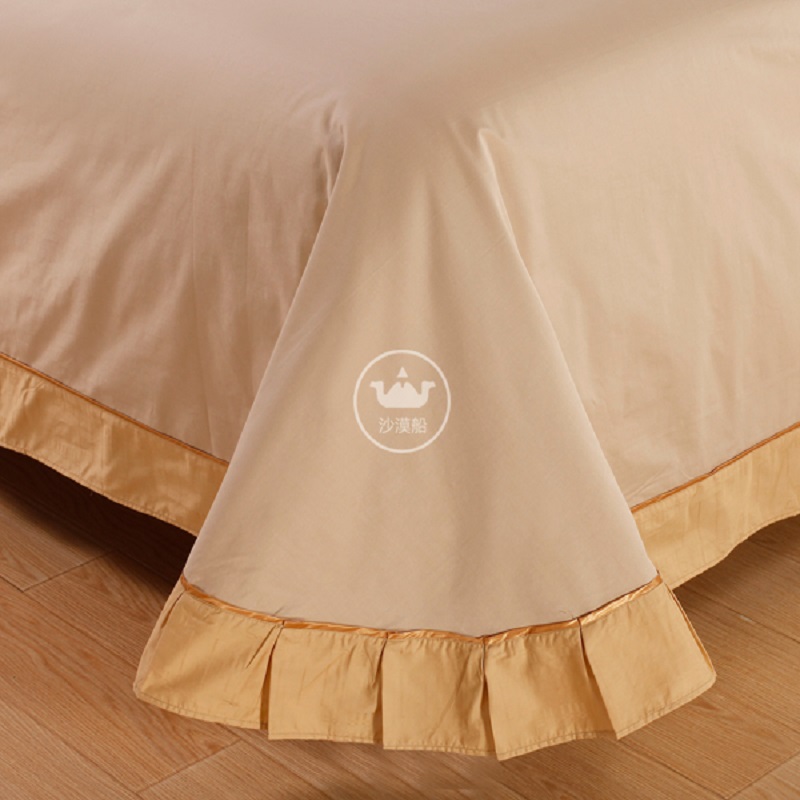 HotelBeddingins Mocha Heart Light Luxury Series High-end European brocade jacquard hotel linen bedding four-piece set All-cotton pure cotton quilt cover bed sheet Item Picture