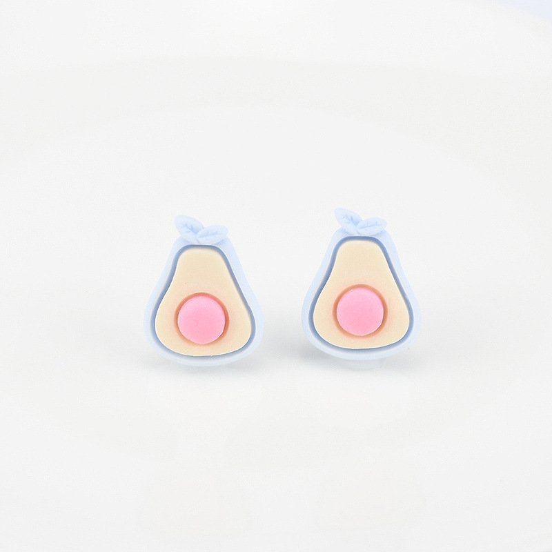 (Pack 500) Simulated Fruit Avocado Resin Accessories Phone Case Patch Diy Children's Hair Tie Hair Clip Accessories details Picture