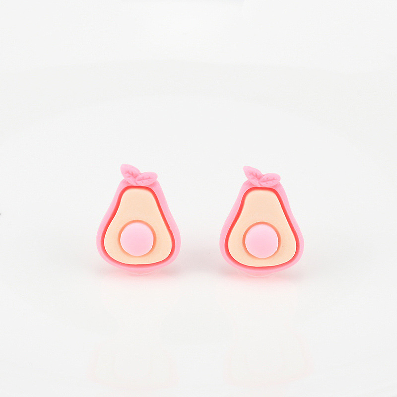 (Pack 500) Simulated Fruit Avocado Resin Accessories Phone Case Patch Diy Children's Hair Tie Hair Clip Accessories