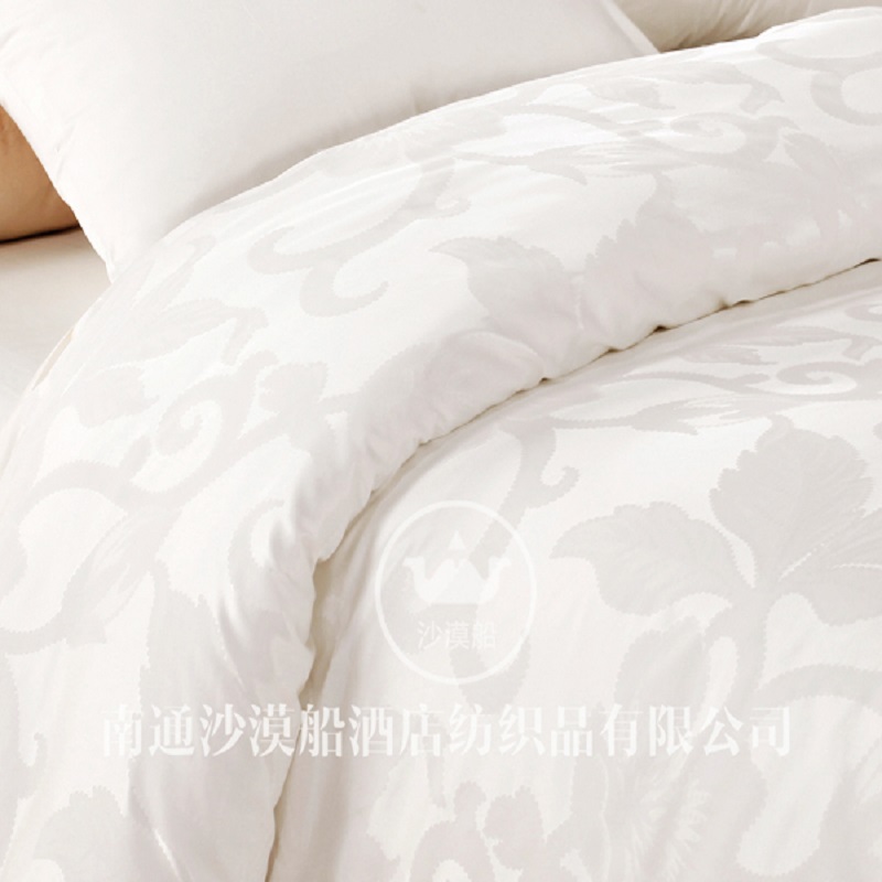 High-end hotel linen bedding: Dreamy Back to the Tang Dynasty European series jacquard luxury ice silk high-end hotel bedding, 100% mulberry silk fabric Specification image