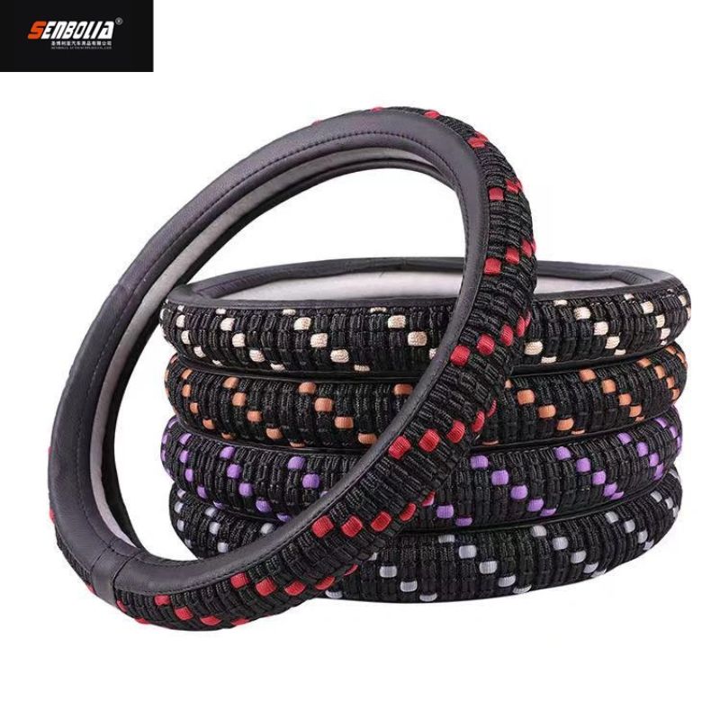 senbolia-FXP-22 car steering wheel cover, all-season universal type car steering wheel cover factory direct sales. Welcome to inquire and customize car interior products Item Picture