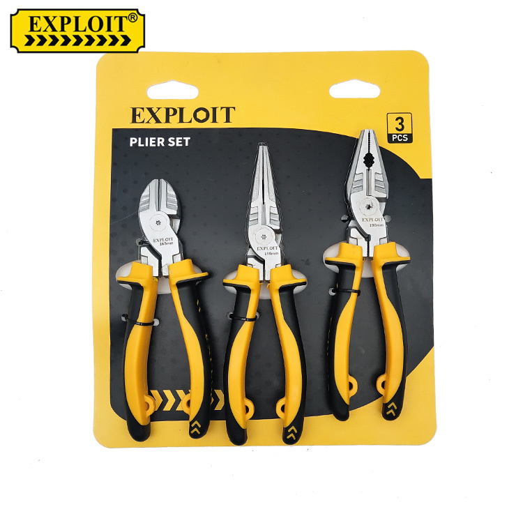 EXPLOIT Pearl nickel pliers set 3PCS QZS902001