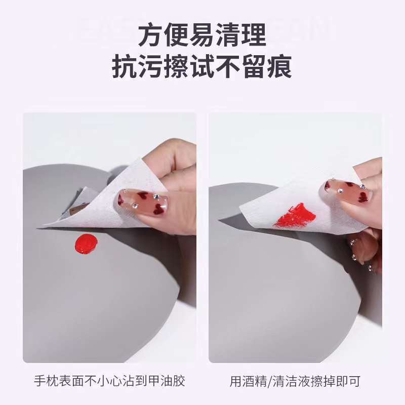 Russian-style minimalist nail art leather hand pillow pic 2