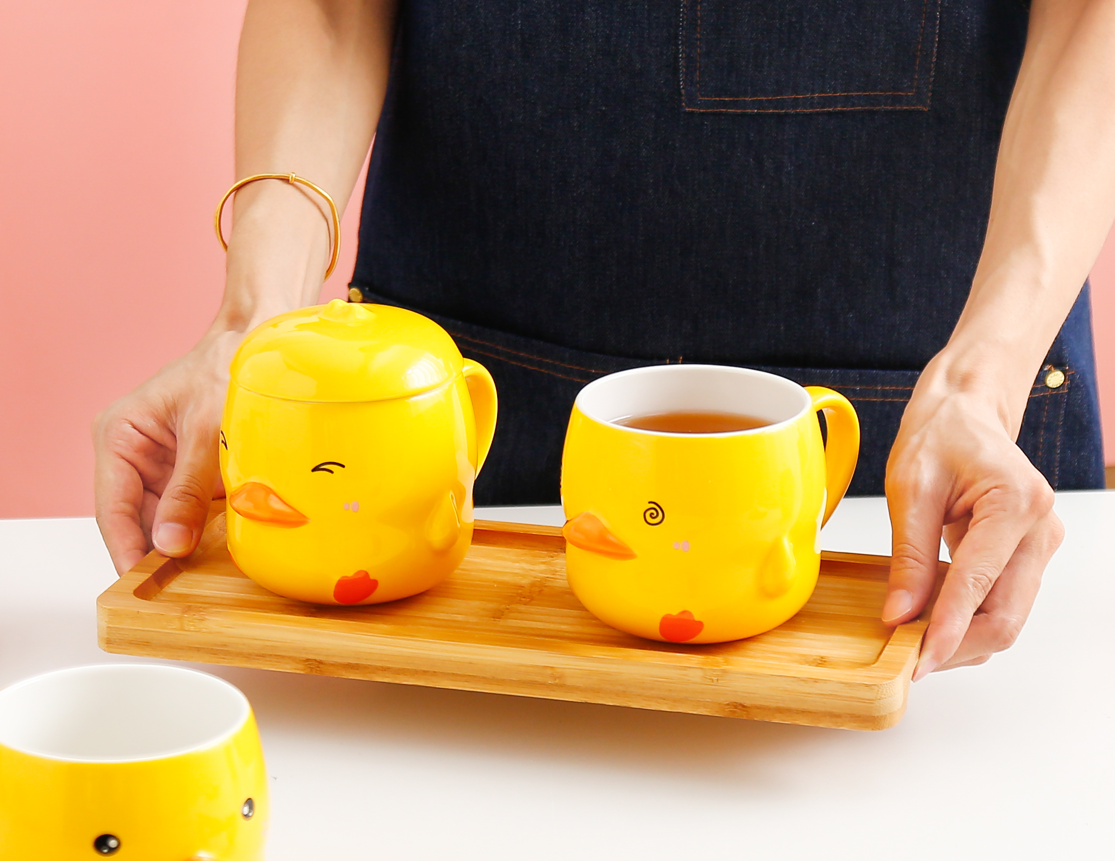 Chicken ceramic cup ceramic coffee cup INS style European mug household breakfast cup small fresh lovers water cup cross-border coffee cup thumbnail