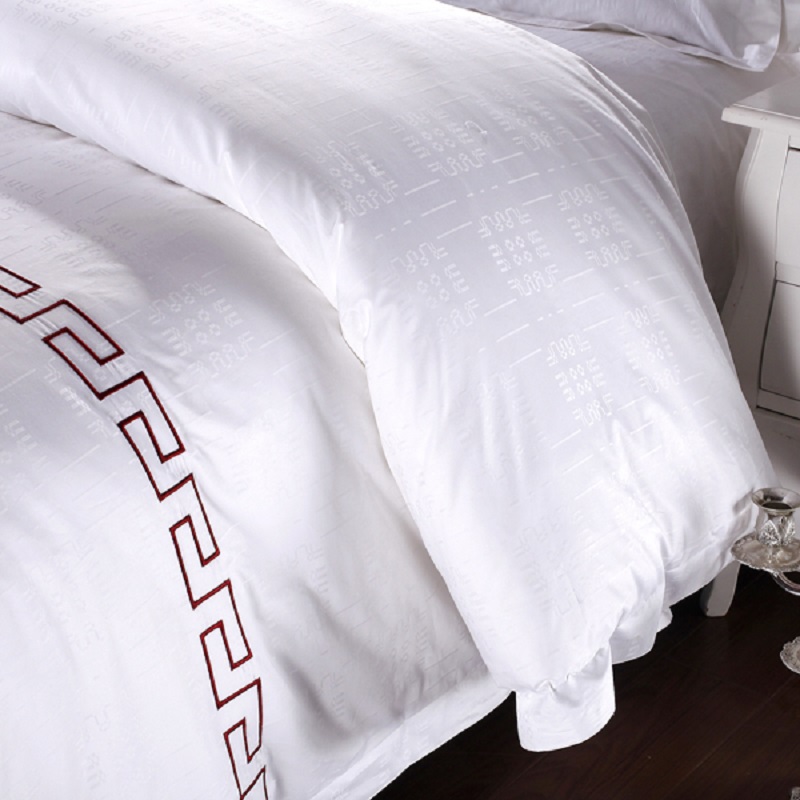 The Hotel bedding series of five-star hotel linen bedding features a 60-count cotton brocade jacquard design, which is simple, elegant and fashionable Specification image