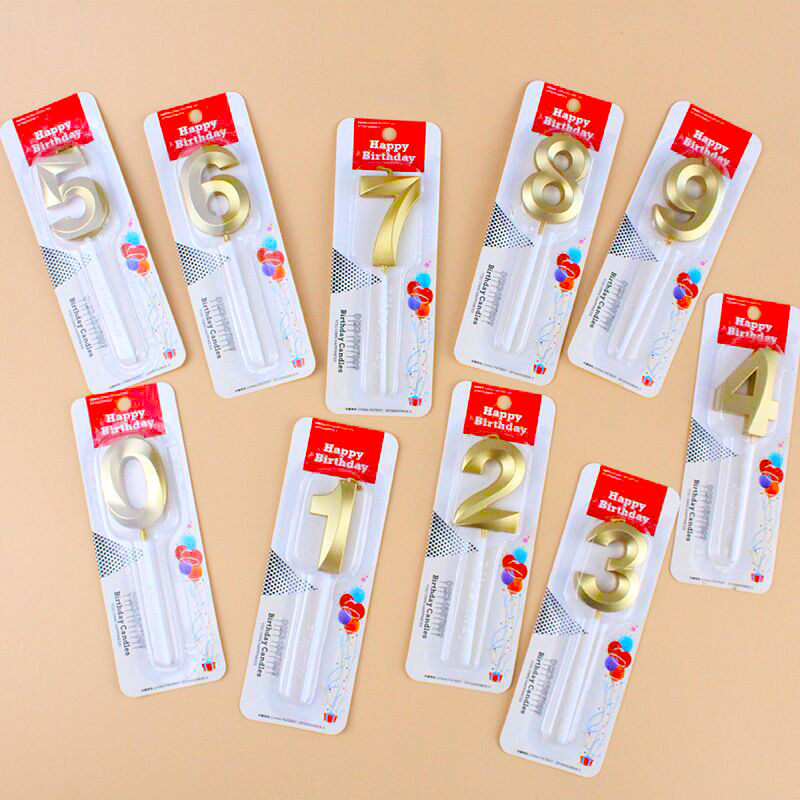 香槟色数字蜡烛歌剧院生日数字蛋糕装饰蜡烛 0-9派对装扮生日蜡烛详情3