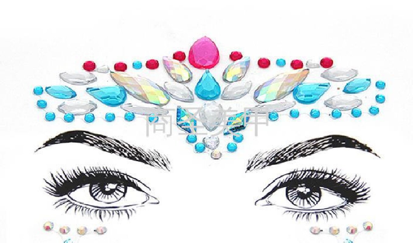 Face stickers Face accessories acrylic diamond face stickers thumbnail