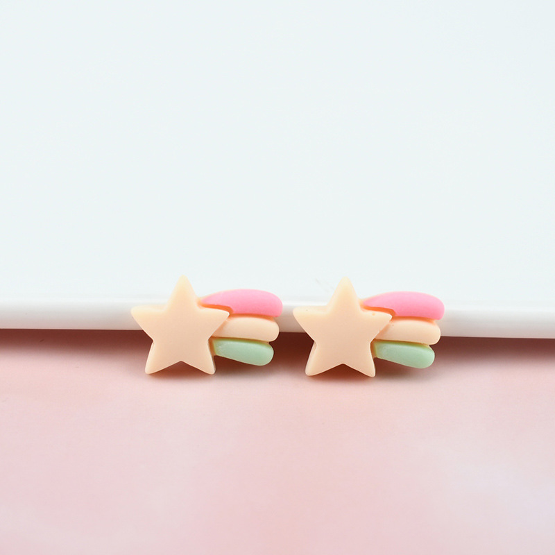(A Pack Of 500) Hot Color Meteor Resin Accessories Clothing Children's Hairpin Accessories Diy Mobile Phone Case Patch Wholesale Specification drawing
