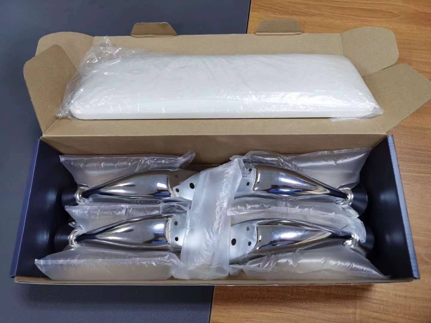日式简约风黑白纯色手凳脚垫俄式韩式高档皮质手枕详情4