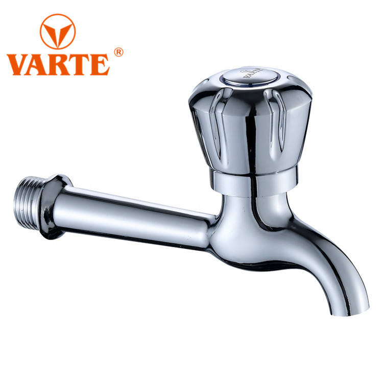 Low Price Cold Water Long Neck Quick Opened Single Handle Washing Machine Brass Bibcock Water Tap Faucet thumbnail