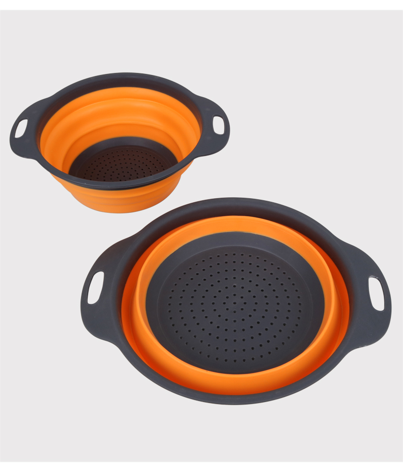 圆形沥水篮多功能折叠水果篮可伸缩折叠家用菜蓝厨房工具详情8