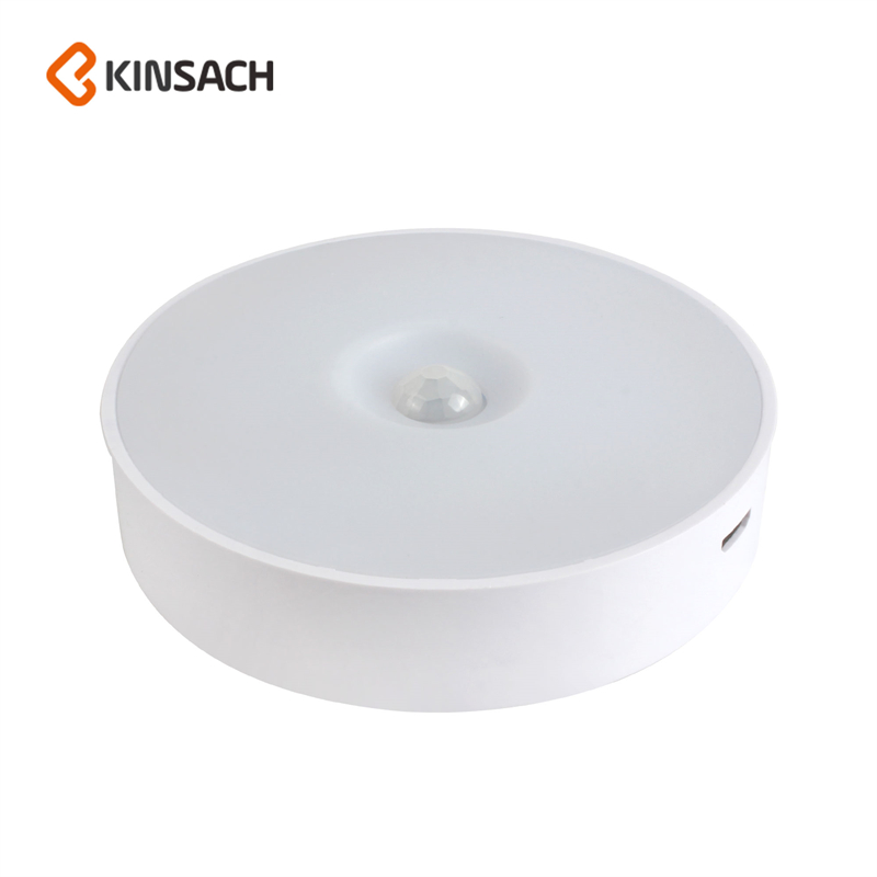 人体感应灯智能小夜灯LED声光控充电家用衣柜过道楼梯免布线起夜