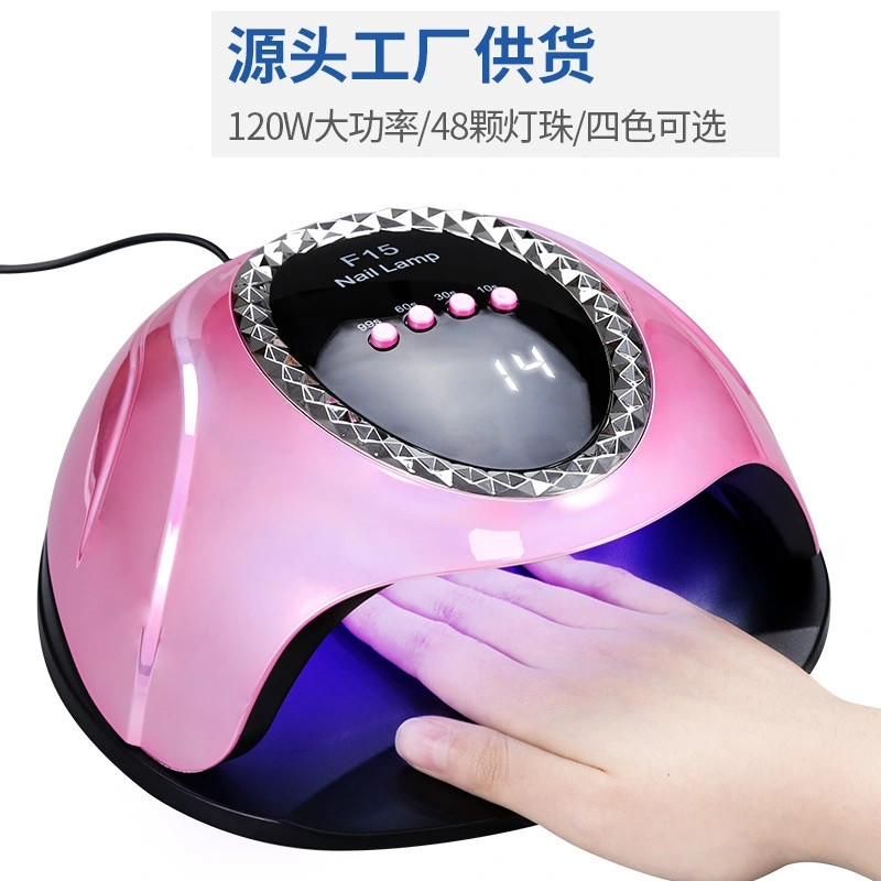 Dazzle spray paint 120W high power nail lighting therapy machine 48 LED lights bead nail lighting UV curable baking lamp