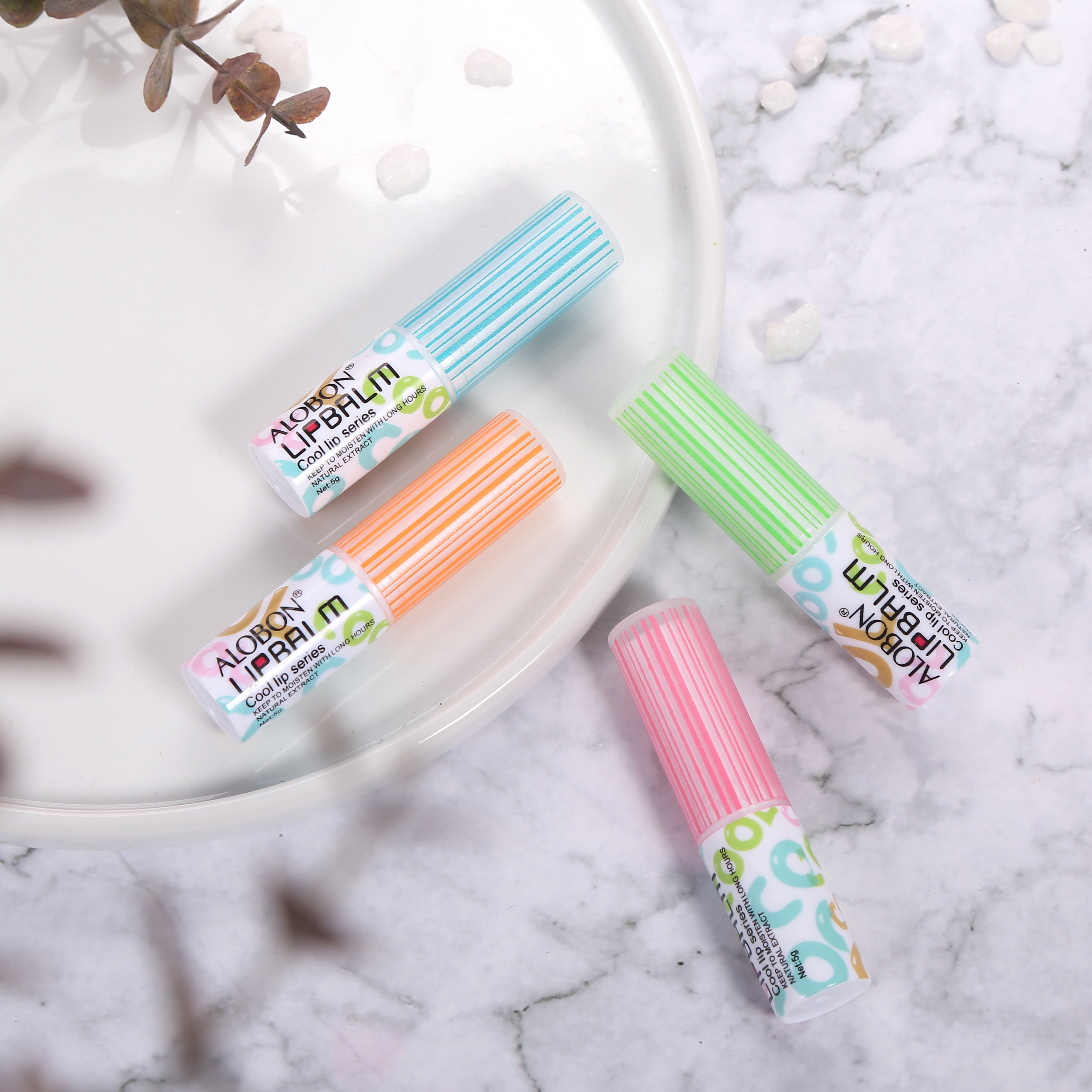 ALOBON Nutrition Double Lip Balm and Alobon Lip Balm Moisturize the lips details Picture