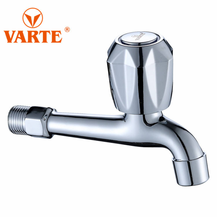 Wholesale Cold Water Chrome Plated Washing Machine Basin Water Tap Bibcock Brass Water Taps thumbnail
