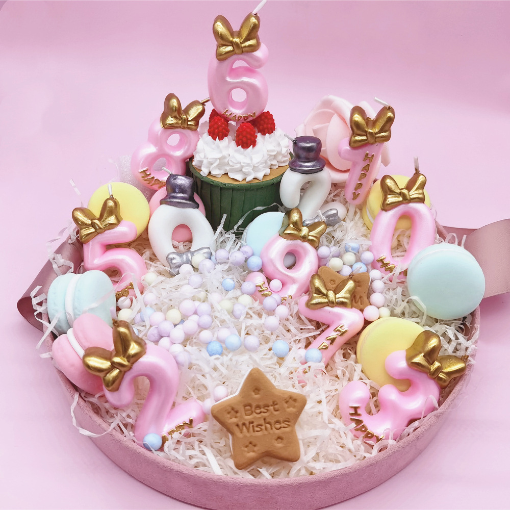 王子公主造型创意生日蜡烛 网红蝴蝶结蛋糕装饰 儿童周岁派对布置详情3