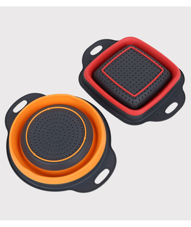 圆形沥水篮多功能折叠水果篮可伸缩折叠家用菜蓝厨房工具详情6