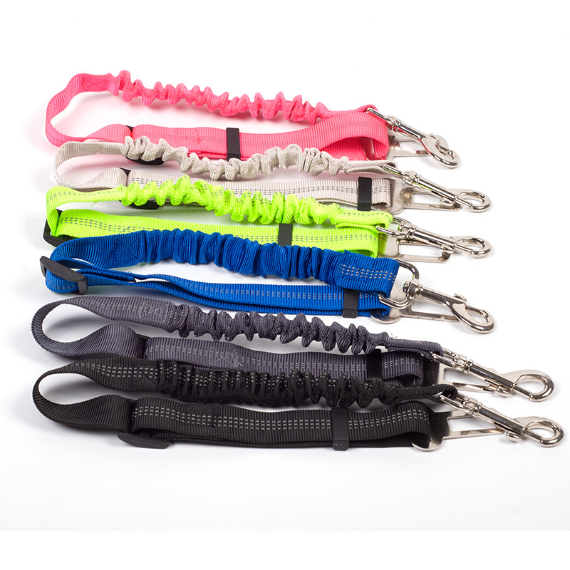 Dog car seat belt reflective leash foreign trade