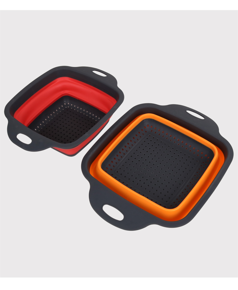 圆形沥水篮多功能折叠水果篮可伸缩折叠家用菜蓝厨房工具详情7