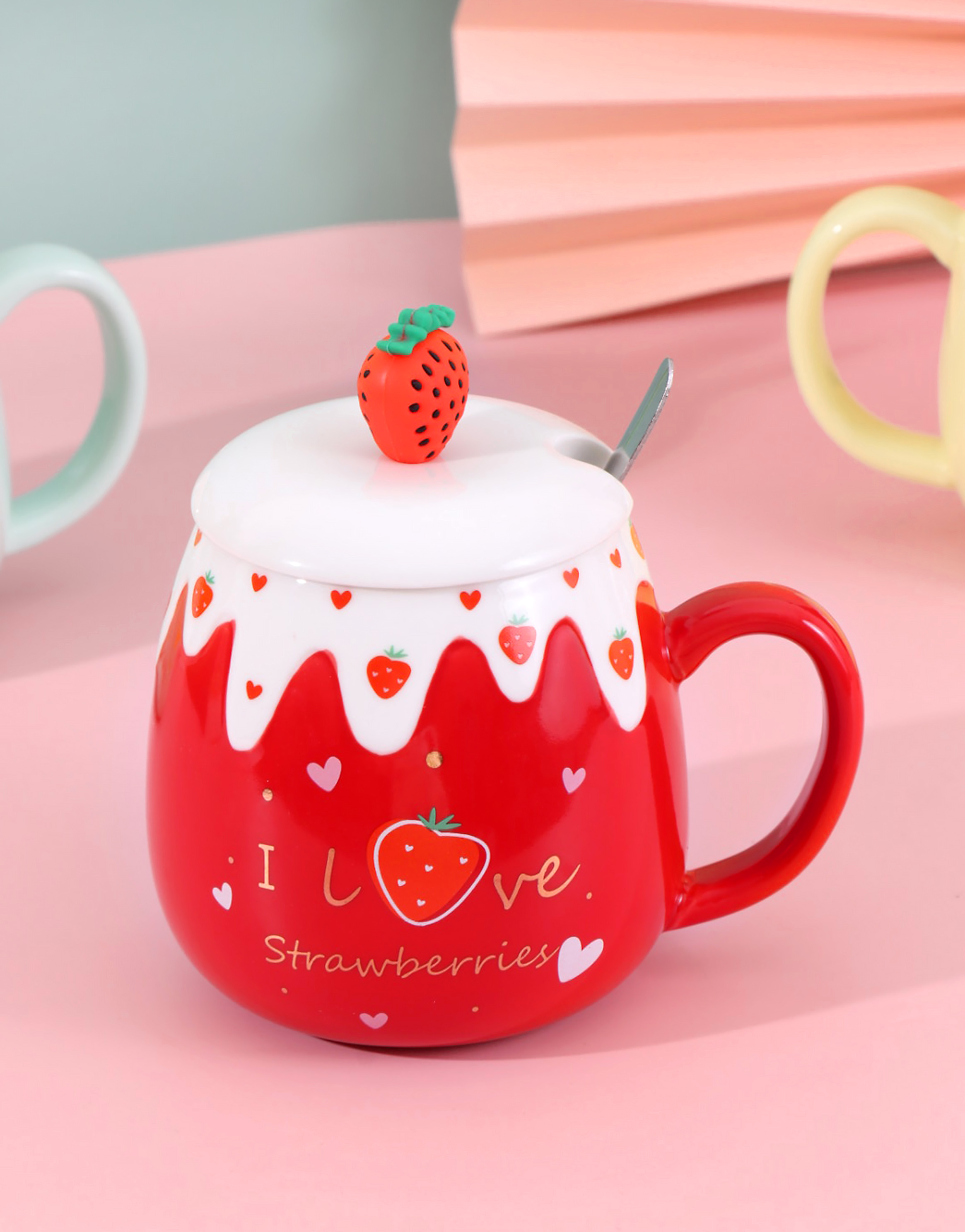 Ceramic cup ceramic coffee cup INS style European mug household breakfast cup small fresh lovers water cup cross-border coffee cup thumbnail