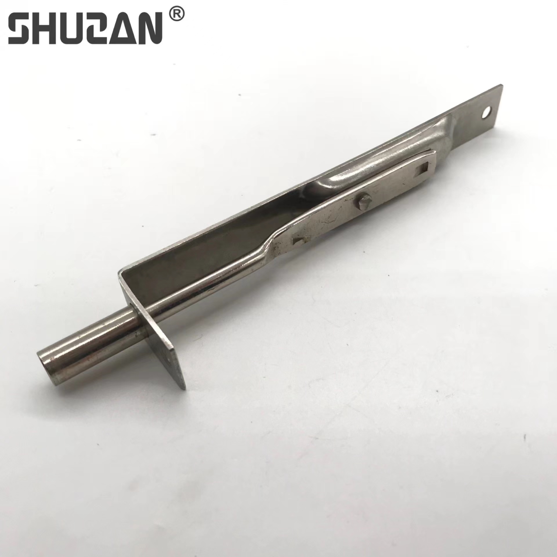 Stainless steel world bolt security door Wooden door press box concealed double bolt invisible door bolt bolt lock