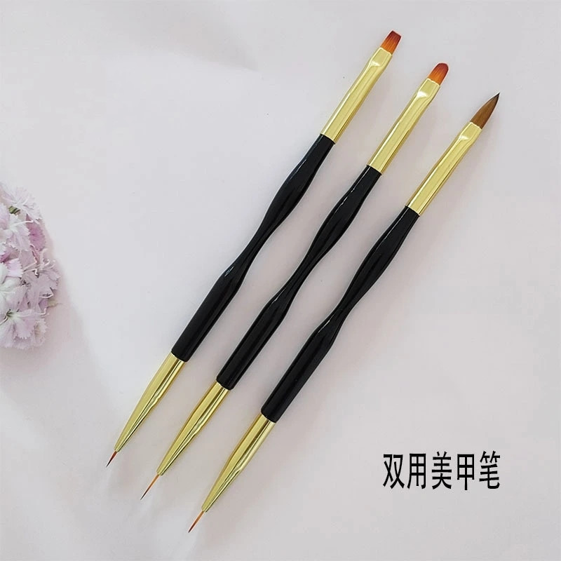 Double nail pen, threading pen, thread pen, crystal pen, light therapy pen, double-headed nail tools, nail kit, 3 sets