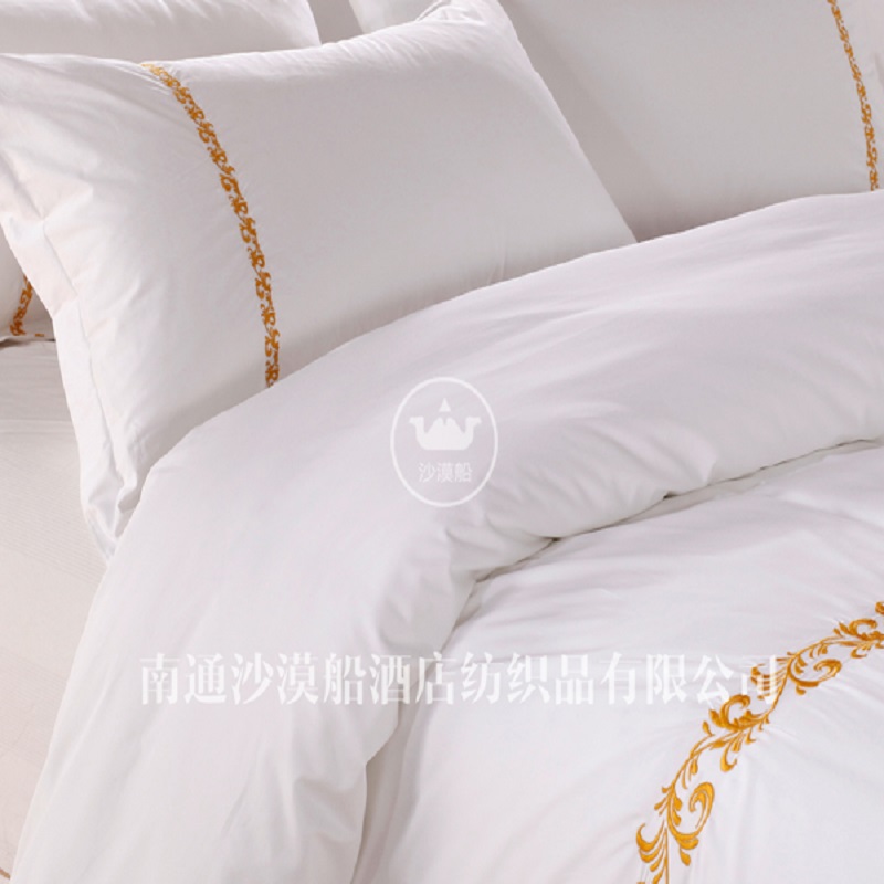 凤尾相连系列高端酒店床上用品床单被套被子布草简约北欧风详情图3
