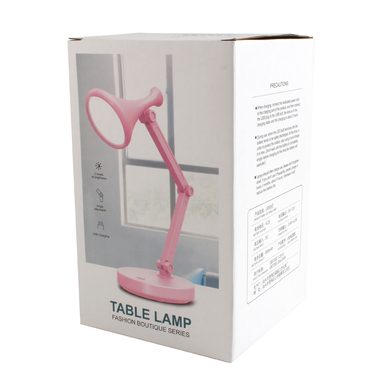 创意北欧风LED折叠台灯护眼桌面学生学习台灯便携宿舍床头小夜灯详情4