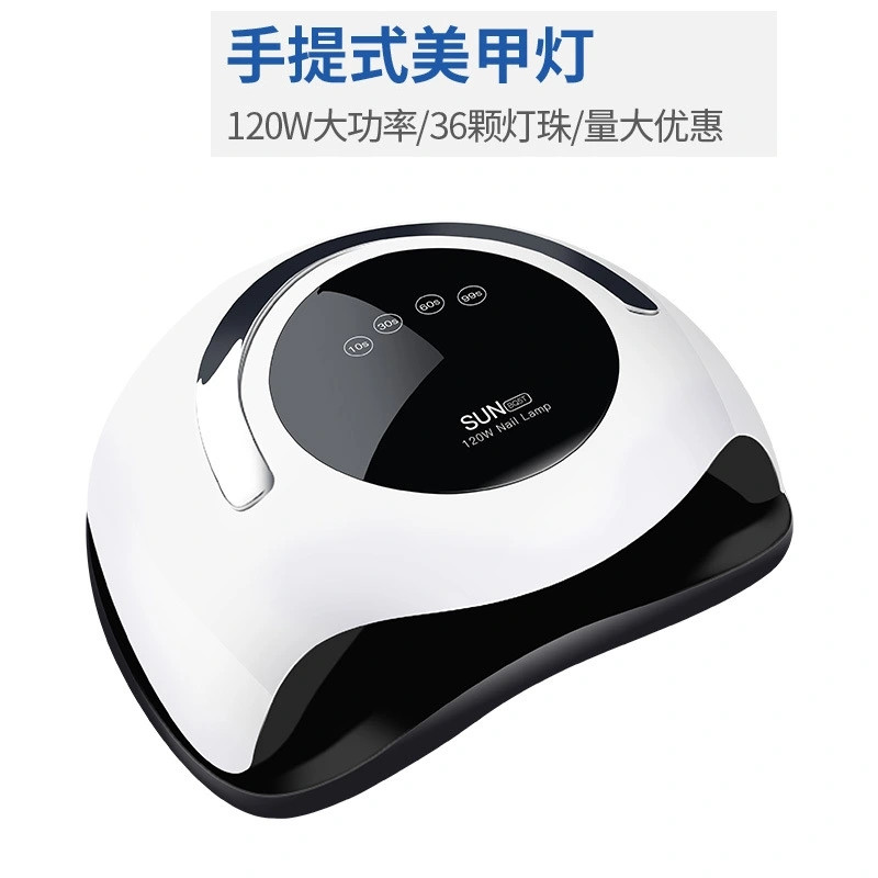 Cross-border new portable 120W light therapy machine LED baking lamp nail dryer UV nail lamp