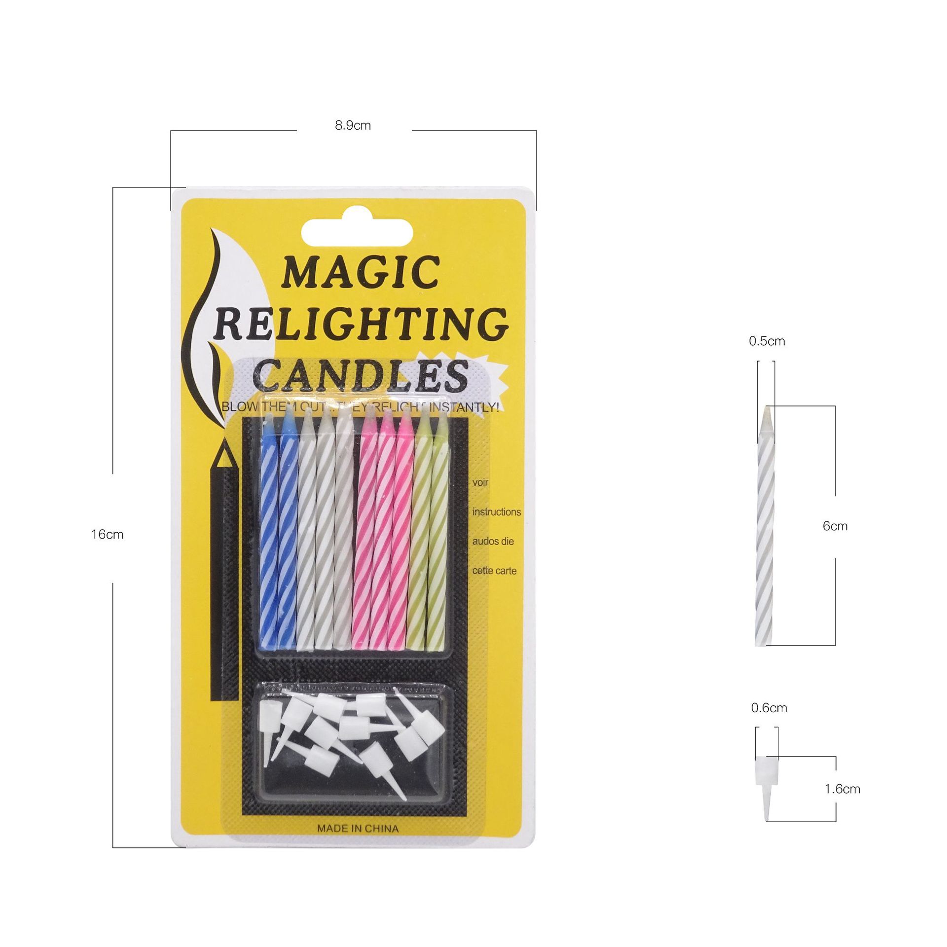 万圣节吹不灭蜡烛复明烛魔术生日蜡烛 创意搞怪Patty蛋糕装饰蜡烛详情4