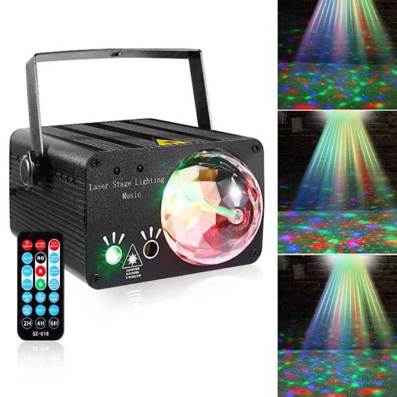 Laser lamp crystal ball line up disco atmosphere lamp dance table lamp LED light thumbnail