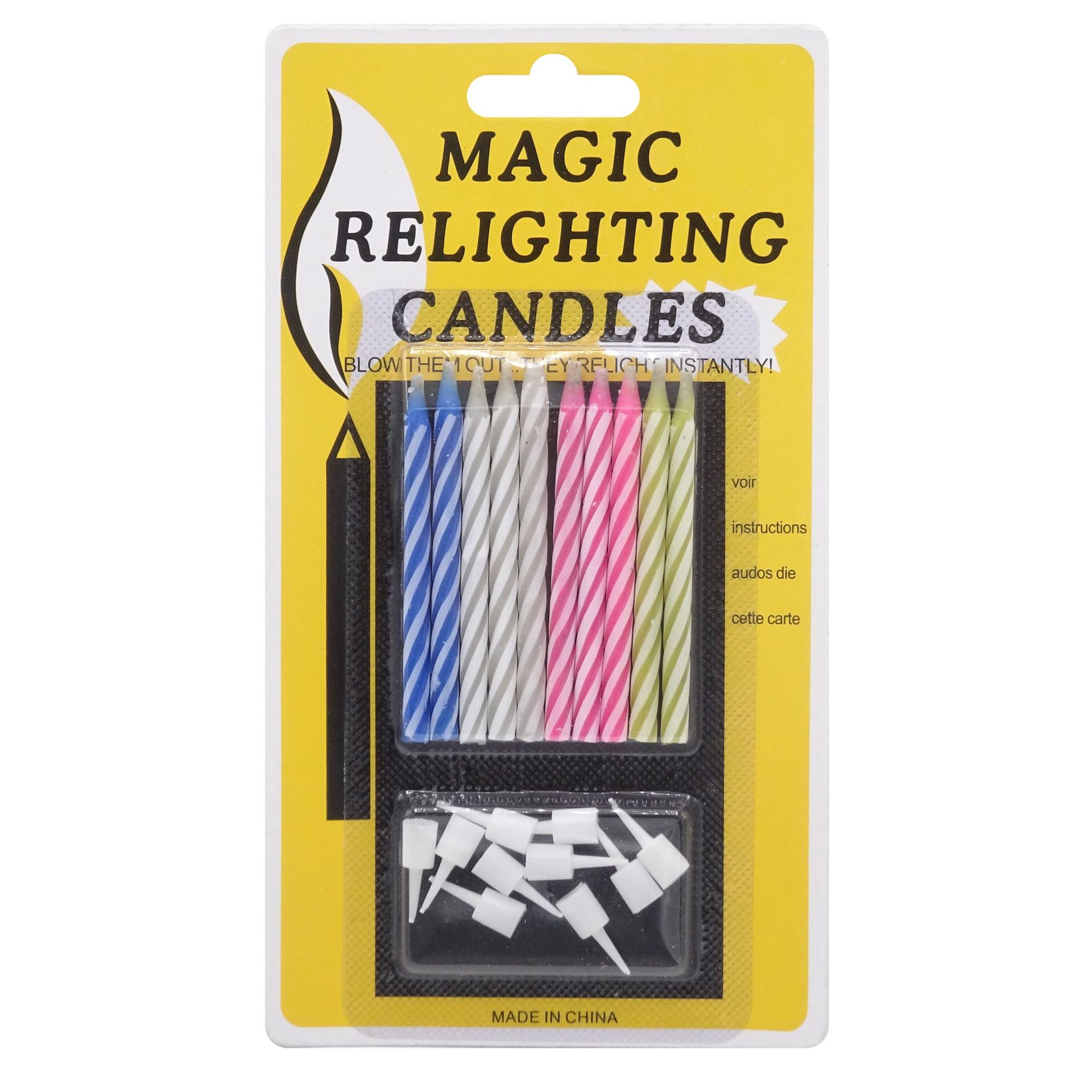 万圣节吹不灭蜡烛复明烛魔术生日蜡烛 创意搞怪Patty蛋糕装饰蜡烛详情3