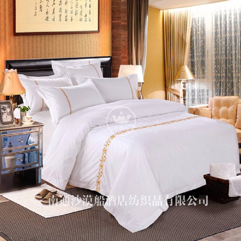 凤尾相连系列高端酒店床上用品床单被套被子布草简约北欧风详情图2