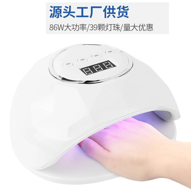Nail lamp F6 wholesale 86W nail machine uv lamp led phototherapy machine induction nail baking lamp