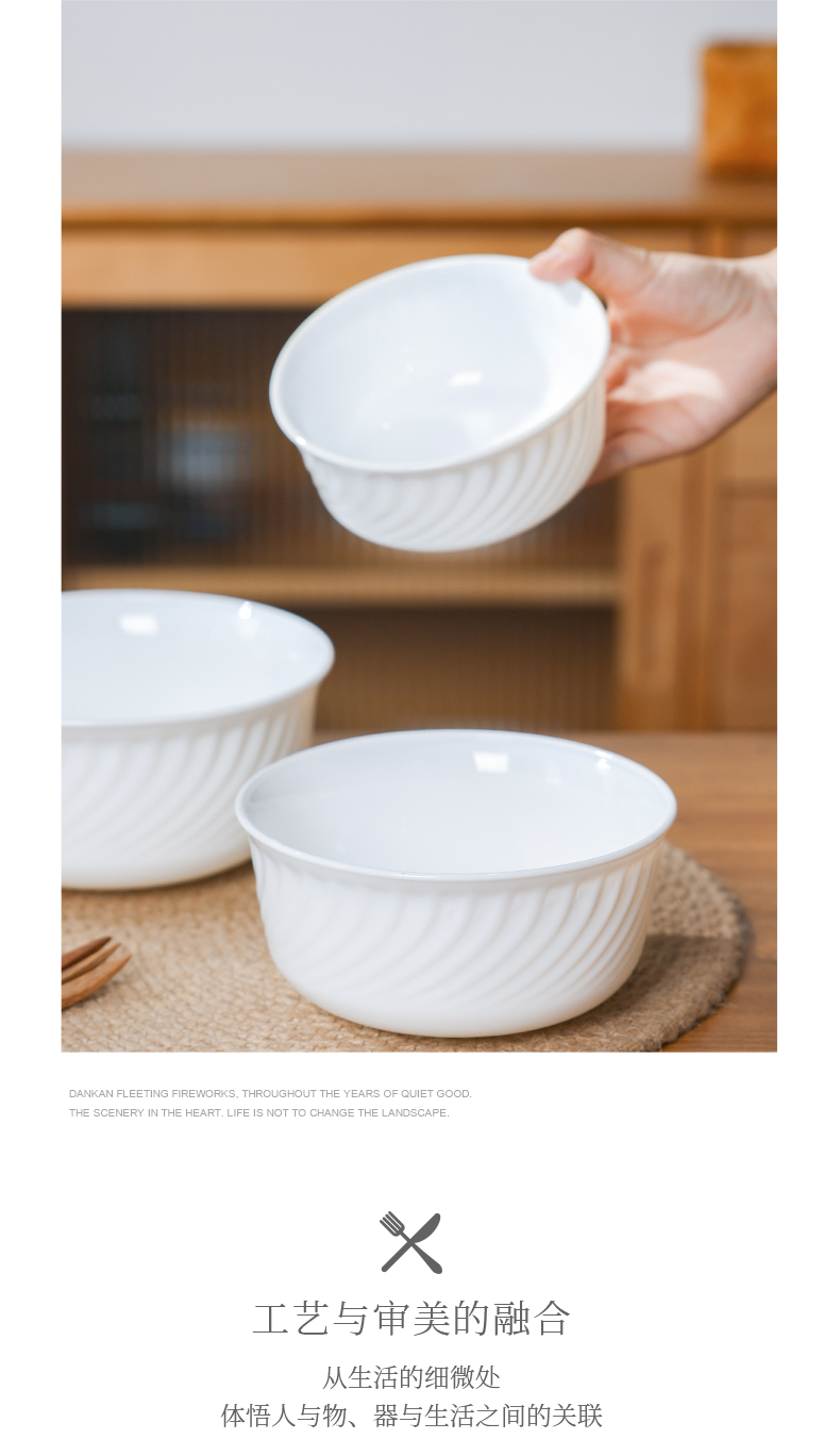 OPAL GLASSWARE白玉瓷钢化玻璃碗面碗汤碗餐具详情8